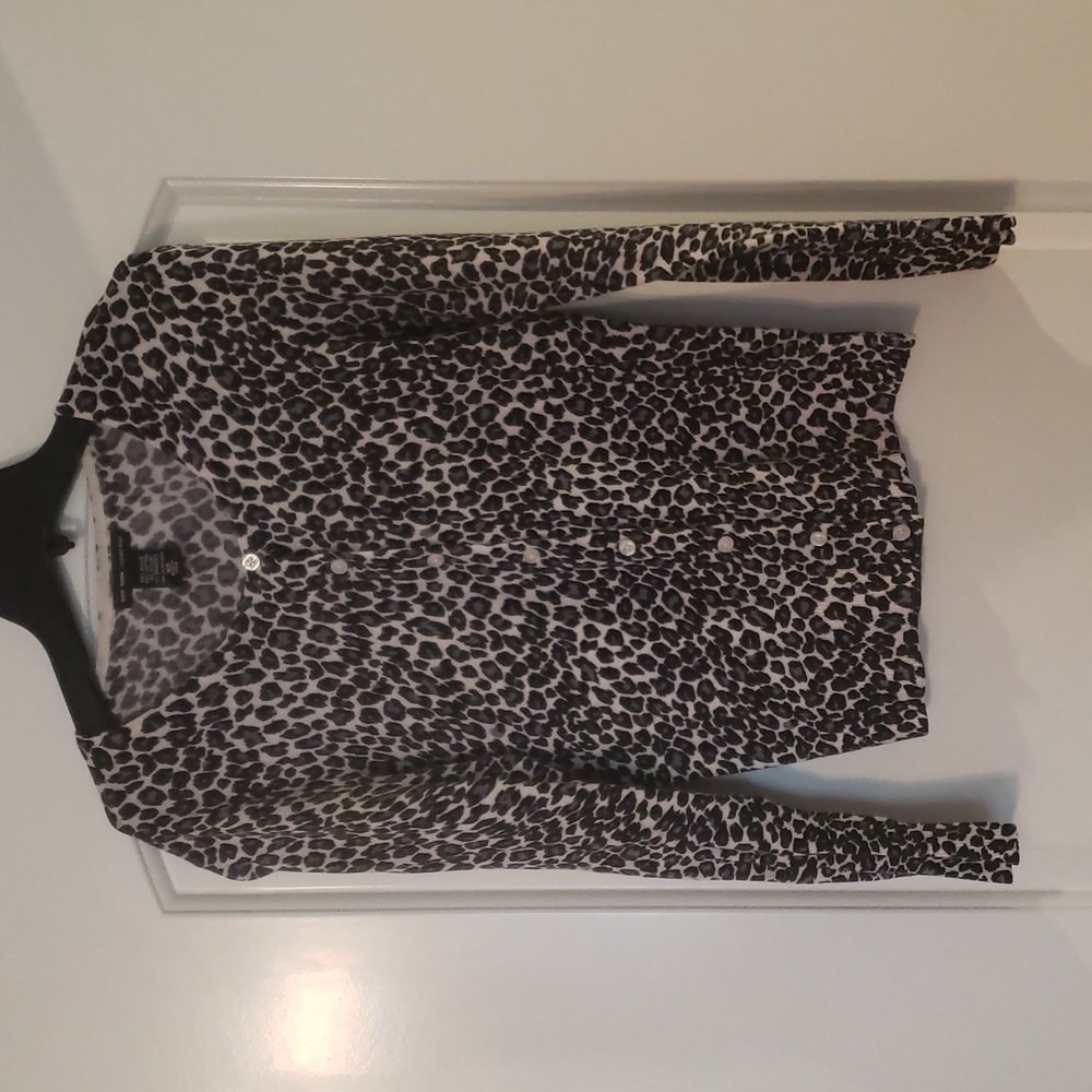 Animal print cardigan